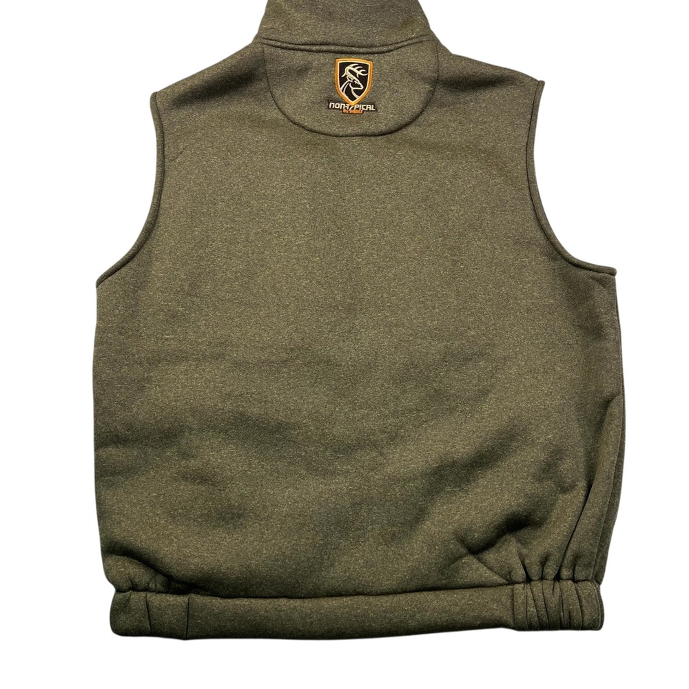 Nontypical Drake Fleece Vest Mens Medium Olive Full Zip Sherpa Lined Outerwear - Picture 7 of 9